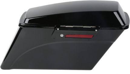 Hard Saddle bags W/Lid Latch Key for Harley 1994-2013 Touring models models,Gloss Black