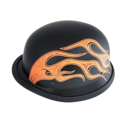 German Style Motorcycle Half Flame Helmet, Vintage Open Face Motorbike Helmet