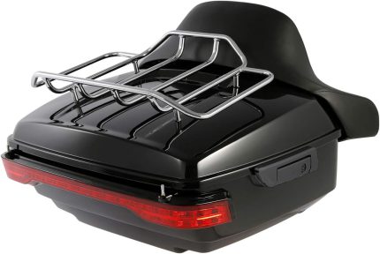 Trunk Backrest Luggage Rack with Brake/Turn/Tail Light Fit for Harley Touring Tour Pak 2014-2023
