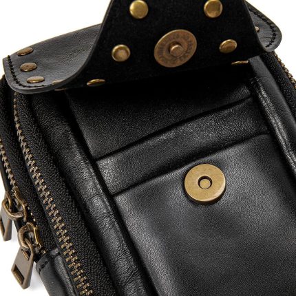Skull Carry Purse Women Handbag Single Shoulder Waist Bag Cell phone Wallet Steampunk Retro Women
