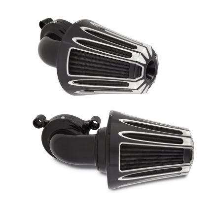 Fit For Harley Touring Aluminum Cnc Cut Cone Air Cleaner Breathers
