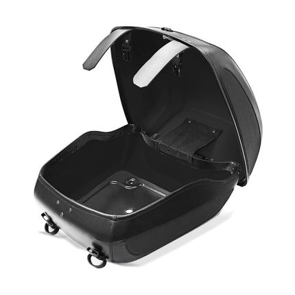Universal Leather hard tour pak storage top box case for Custom Motorcycle Bike with rack