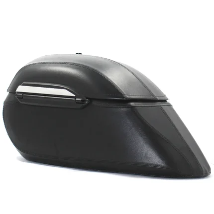 Motorcycle Black Universal Hard Saddle Bag