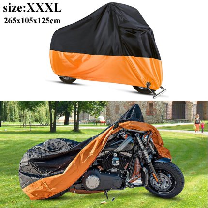 Motorcycle Cover All Season Universal Weather 210D Material Waterproof Windproof