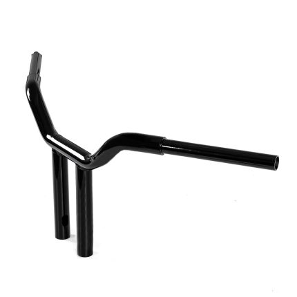T-Bar Steel Handleba Curved Handle Bar Steering Wheel Motorcycle Rise Black For Harley Davidson