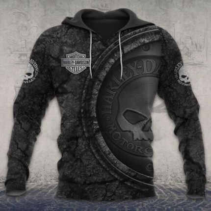 Harley Davidson Skull Hoodie For Men