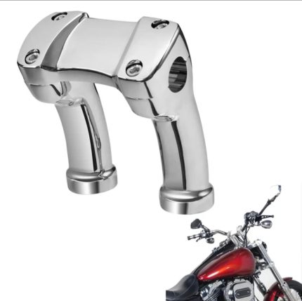 chrome 4 inch Handlebar Riser 1.25 Bar Fits for harley fatboy2010-24