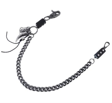 Stainless steel punk style tooth Biker Trucker Jeans, Waist Chain
