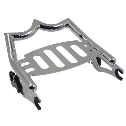 Motorcycle Chrome Solid Steel Crown Style Luggage Rack for Touring