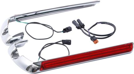 Saddlebag LED Side Marker Light with Red Lens Fit for Harley