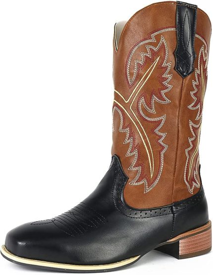 Exotic Boots Men Western Cowboy Chelsea Boots Men (Size 44)