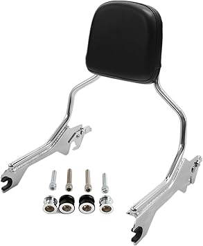 Motorcycle Sissy Bar Backrest Luggage Rack For Harley For Fat Boy