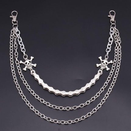 Skull Biker Jean Waist chain