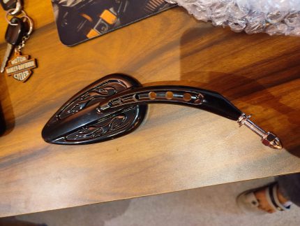 black Flame Teardrop Mirrors For harley davidson