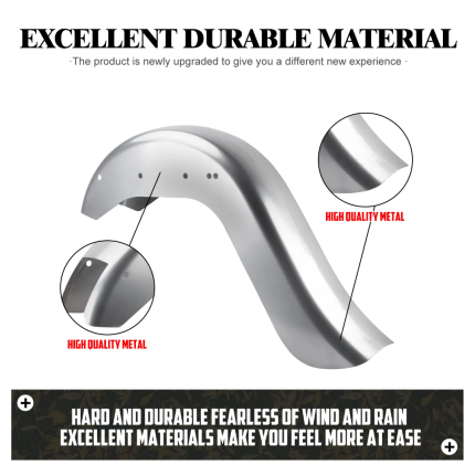 Extended stretched fender for harley davidson softails fatboy, heritage