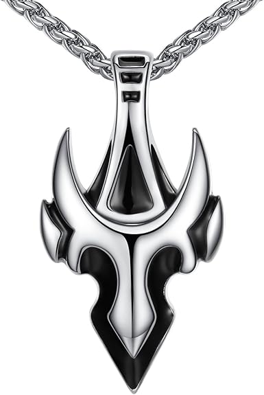 Men Stainless Steel Arrow Tauren Shape Pendant Necklace, 24 Chain