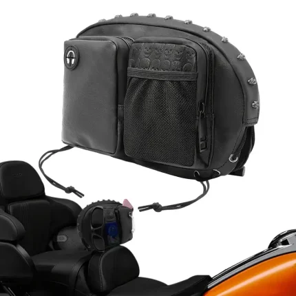 Motorcycle Backrest Bag Sissy Bar Driver Backrest Bags