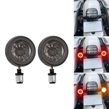 LED Turn Signal Indicator Lights for Harley Touring Softail Dyna Sportster - Rear