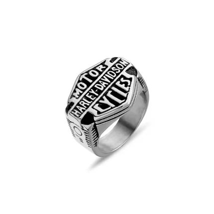 BLAZE STAINLESS STEEL HARLEY DAVIDSON RING