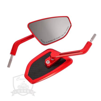 For Low rider St Street Bully Breakthrough Carbon Fiber Rear View Mirror