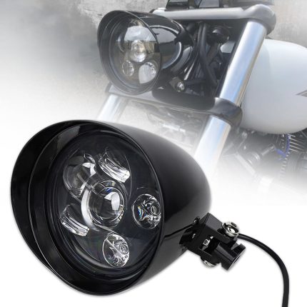 6inch Bullet Vintage LED Motorcycle Headlight for Sportster Dyna Softail Bobber Chopper Cruisers