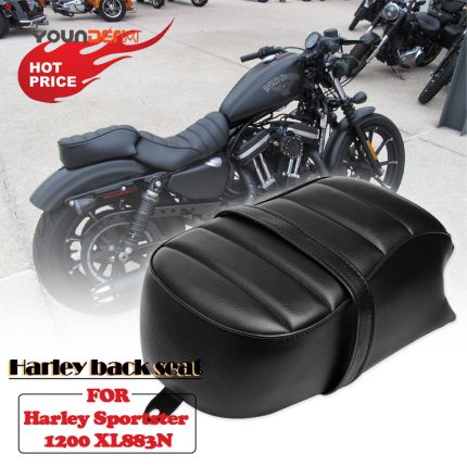 Leather Motorcycle Rear Back Seat for Harley Sportster XL883N XL1200 2016-2022