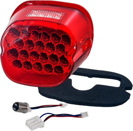Red LED Tail Brake Light Compatible with Harley Touring Electra FLTR Road King Glide FLHTCU I